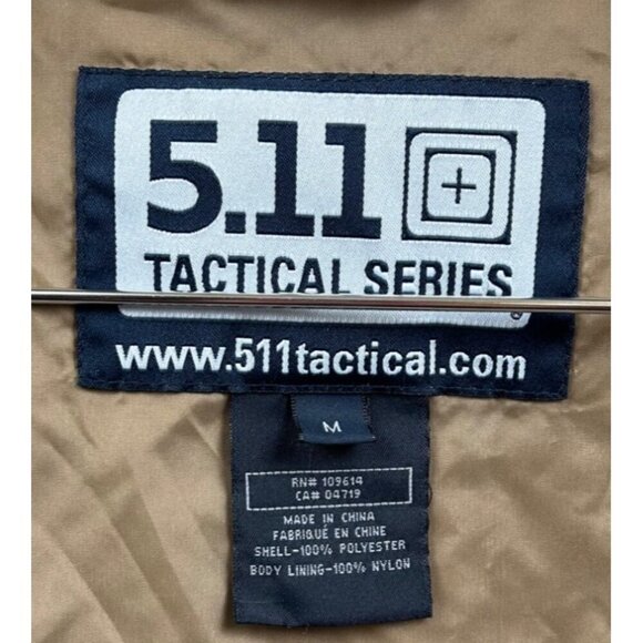 5.11 Tactical Series Mens Jacket With 8 Pockets & Zipper Closure MEDIUM - Picture 7 of 11